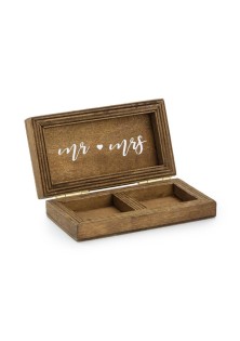 Beauty Home ΞΥΛΙΝΟ ΚΟΥΤΑΚΙ MR & MRS 10 x 5,5 cm