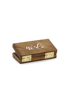 Beauty Home ΞΥΛΙΝΟ ΚΟΥΤΑΚΙ MR & MRS 10 x 5,5 cm