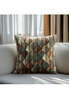 Beauty Home ΜΑΞΙΛΑΡΟΘΗΚΗ ΒΕΛΟΥΔΟ SCALE LEAF STRUCTURE 40 x 40 cm