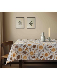 Beauty Home ΤΡΑΠΕΖΟΜΑΝΤΗΛΟ ΚΑΝΕΛΑ ΠΟΡΤΟΚΑΛΙ 135 x 135 cm