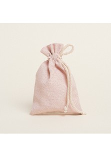 Beauty Home ΠΟΥΓΚΙ ΜΕ ΚΟΡΔΟΝΙ 12 x 17 cm ΡΟΖ ΧΡΥΣΟ LUREX