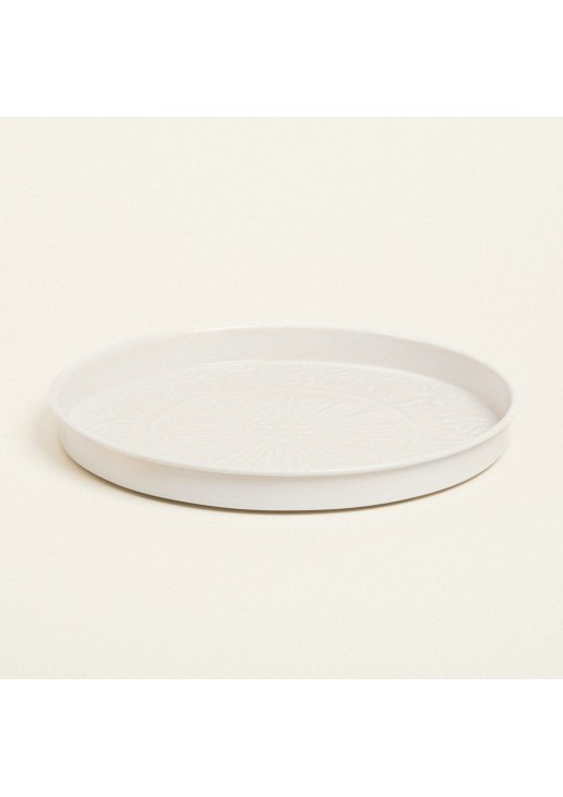 Beauty Home ΔΙΣΚΟΣ ΜΕΤΑΛΛΙΚΟΣ ΑΝΑΓΛΥΦΟΣ ΕΚΡΟΥ 32 CM