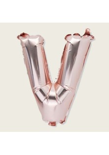 Beauty Home ΜΠΑΛΟΝΙ ΓΡΑΜΜΑ “V” 36cm ΡΟΖ ΧΡΥΣΟ