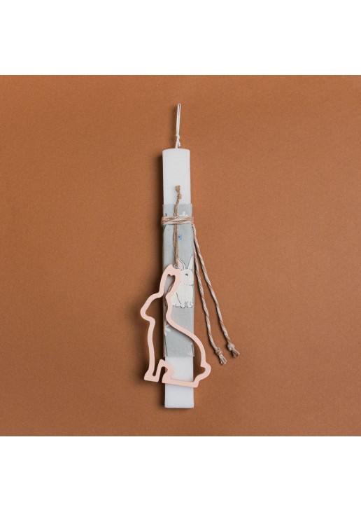 Beauty Home ΛΑΜΠΑΔΑ 33cm ΞΥΛΙΝΟ ΠΕΡΙΓΡΑΜΜΑ ΛΑΓΟΣ ΣΟΜΟΝ ΣΕ ΣΥΣΚΕΥΑΣΙΑ ΔΩΡΟΥ