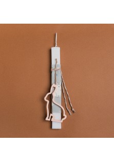Beauty Home ΛΑΜΠΑΔΑ 33cm ΞΥΛΙΝΟ ΠΕΡΙΓΡΑΜΜΑ ΛΑΓΟΣ ΣΟΜΟΝ ΣΕ ΣΥΣΚΕΥΑΣΙΑ ΔΩΡΟΥ