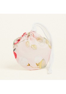 Beauty Home ΠΟΥΓΚΙ ΟΒΑΛ ΜΕ ΚΟΡΔΟΝΙ 13 x 14 cm ΠΟΠΛΙΝΑ ΦΡΑΟΥΛΕΣ ΚΑΙ ΑΝΘΗ