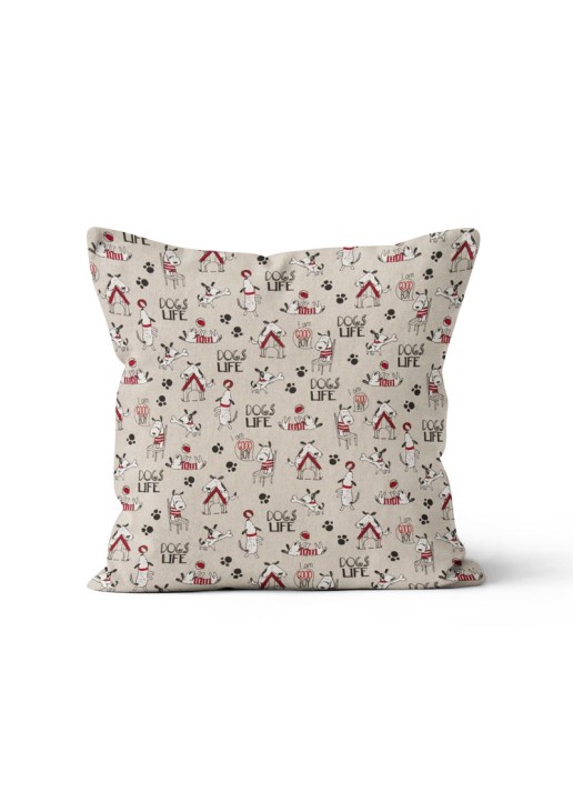 Beauty Home ΜΑΞΙΛΑΡΟΘΗΚΗ DOGS LIFE 40 x 40 cm ΘΗΚΗ