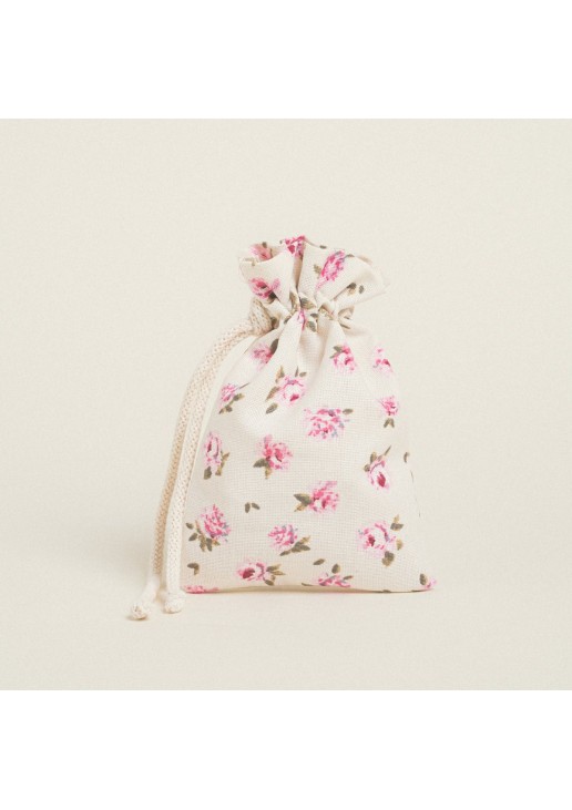 Beauty Home ΠΟΥΓΚΙ ΜΕ ΚΟΡΔΟΝΙ 12 x 17 cm ΜΙΝΙ ΦΛΟΡΑΛ ΕΚΡΟΥ