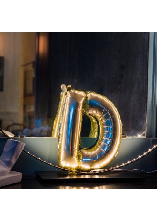 Beauty Home ΜΠΑΛΟΝΙ ΓΡΑΜΜΑ “D” 36cm ΧΡΥΣΟ