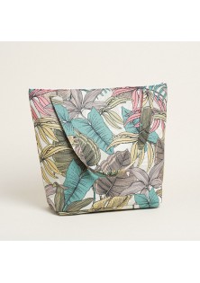 Beauty Home ΤΣΑΝΤΑ ΜΕ ΦΕΡΜΟΥΑΡ 53 X 43 cm ΤΡΟΠΙΚΟ ΠΑΣΤΕΛ