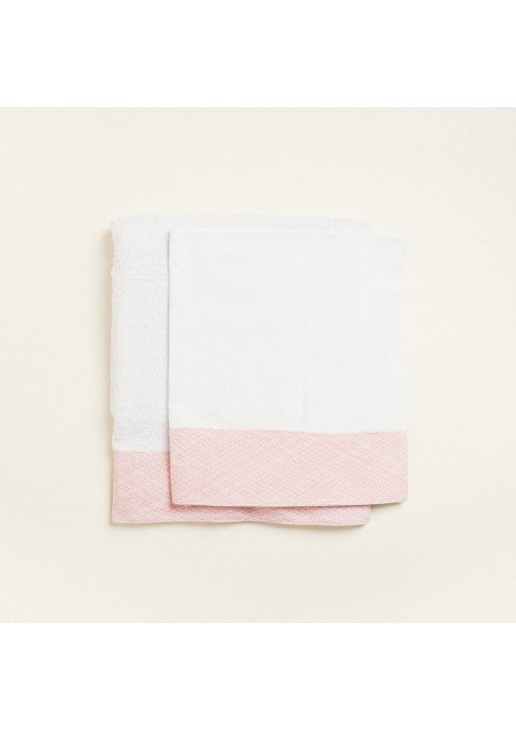 Beauty Home ΛΑΔΟΠΑΝΟ ΚΟΡΔΕΛΑ ΠΛΕΚΤΗ ΔΙΧΡΩΜΗ ΡΟΖ