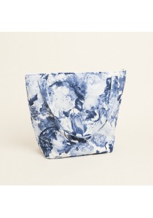 Beauty Home ΤΣΑΝΤΑ ΒΑΠΤΙΣΗΣ ΜΕ ΦΕΡΜΟΥΑΡ 53 X 43 cm ΜΠΛΕ ΛΟΥΛΟΥΔΙΑ
