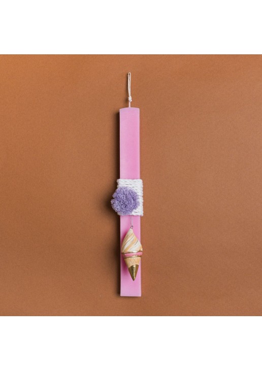 Beauty Home ΛΑΜΠΑΔΑ ΡΟΖ 33cm ΠΑΓΩΤΟ ΣΕ ΣΥΣΚΕΥΑΣΙΑ ΔΩΡΟΥ