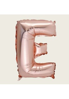 Beauty Home ΜΠΑΛΟΝΙ ΓΡΑΜΜΑ “E” 36cm ΡΟΖ ΧΡΥΣΟ