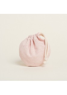 Beauty Home ΠΟΥΓΚΙ ΟΒΑΛ ΜΕ ΚΟΡΔΟΝΙ 13 x 14 cm ΡΟΖ ΧΡΥΣΟ LUREX