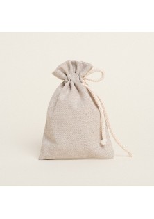 Beauty Home ΠΟΥΓΚΙ ΜΕ ΚΟΡΔΟΝΙ 12 x 17 cm ΜΠΕΖ ΧΡΥΣΟ LUREX