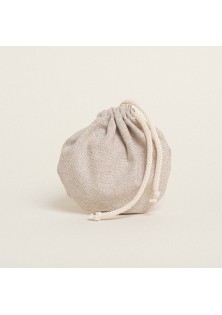 Beauty Home ΠΟΥΓΚΙ ΟΒΑΛ ΜΕ ΚΟΡΔΟΝΙ 13 x 14 cm ΜΠΕΖ ΧΡΥΣΟ LUREX