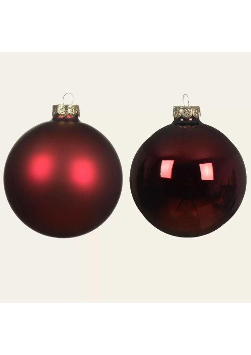 Beauty Home ΓΥΛΙΝΕΣ ΜΠΑΛΕΣ ΜΠΟΡΝΤΩ 6 CM ΣΕΤ 12 TMX