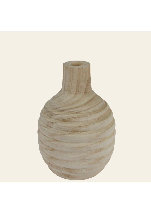 Beauty Home Ξύλινο Βάζο 18 x 26 cm