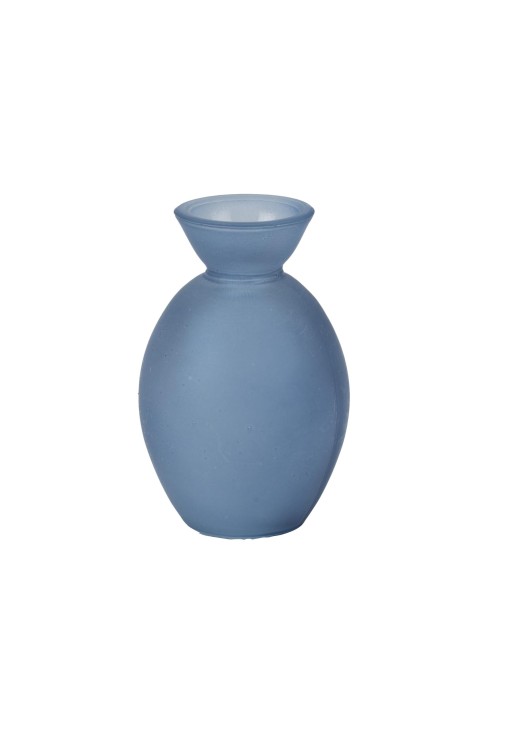 Beauty Home Γυάλινο Βάζο Noam Μπλε 7 x 10,5 CM – 150ml