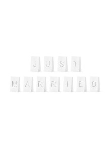 Beauty Home XΑΡΤΙΝΑ ΦΑΝΑΡΙΑ Just Married, 11.5x19x7cm 11 τεμ