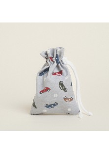 Beauty Home ΠΟΥΓΚΙ ΜΕ ΚΟΡΔΟΝΙ 12 x 17 cm ΜΙΝΙ ΑΥΤΟΚΙΝΗΤΑΚΙΑ ΓΚΡΙ