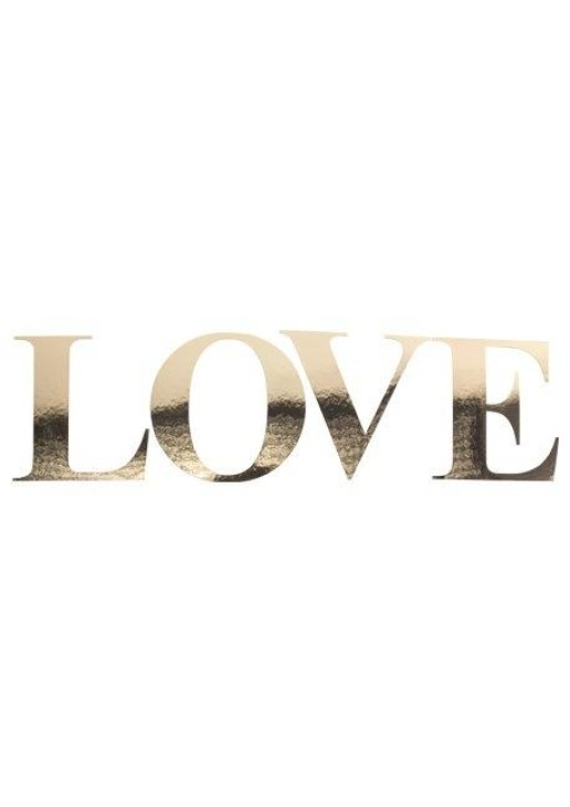 Beauty Home ΑΥΤΟΚΟΛΛΗΤΑ ΧΡΥΣΟ LOVE 15 CM