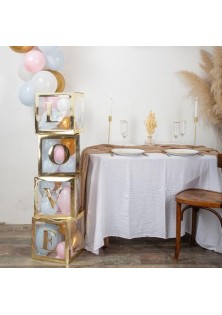 Beauty Home ΑΥΤΟΚΟΛΛΗΤΑ ΧΡΥΣΟ LOVE 15 CM