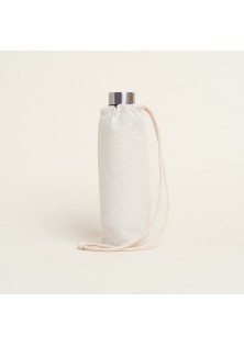 Beauty Home ΘΗΚΗ ΓΙΑ ΜΠΟΥΚΑΛΙ ΜΕ ΚΟΡΔΟΝΙ 22 x 12 cm ΕΚΡΟΥ ΧΡΥΣΟ LUREX