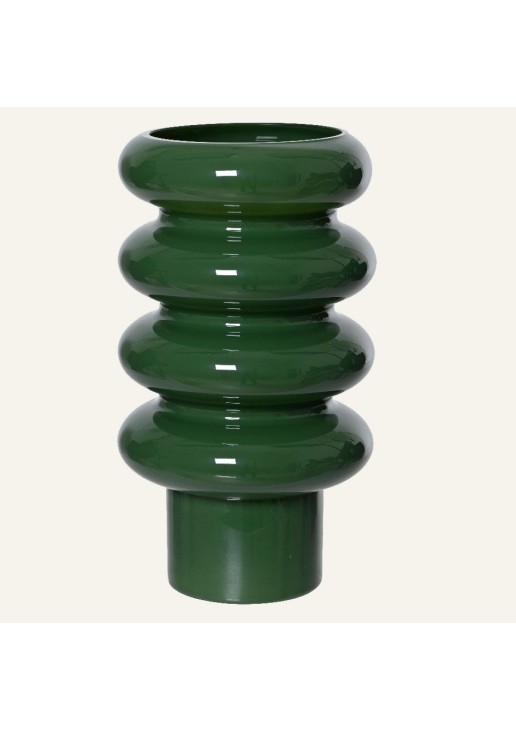 Beauty Home Βάζο με Δαχτυλίους 14 cm x 25.5 cm