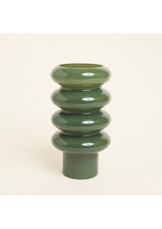 Beauty Home Βάζο με Δαχτυλίους 14 cm x 25.5 cm