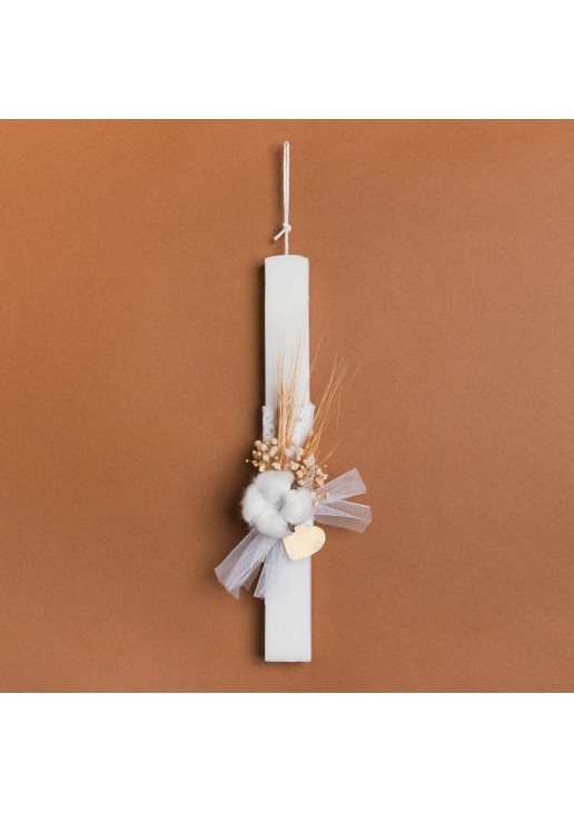 Beauty Home ΛΑΜΠΑΔΑ 33cm ΒΑΜΒΑΚΙ ΚΑΙ ΚΑΡΔΙΑ ΣΕ ΣΥΣΚΕΥΑΣΙΑ ΔΩΡΟΥ