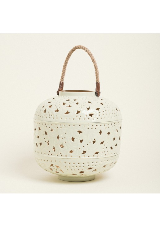 Beauty Home ΦΑΝΑΡΙ ΜΕΤΑΛΙΚΟ ΜΕΝΤΑ 30 x 28 cm