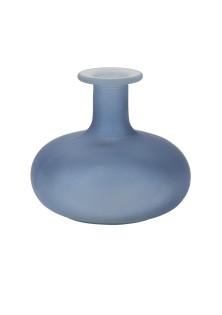 Beauty Home Γυάλινο Βάζο Emy Μπλε 12 x 10 CM – 470ml