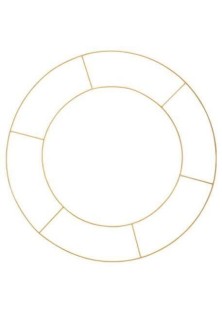 Beauty Home ΜΕΤΑΛΛΙΚΟΣ ΚΥΚΛΟΣ ΔΙΠΛΟΣ 60 CM