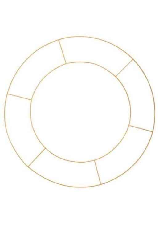 Beauty Home ΜΕΤΑΛΛΙΚΟΣ ΚΥΚΛΟΣ ΔΙΠΛΟΣ 60 CM