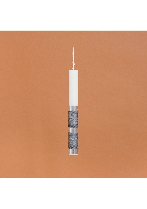 Beauty Home ΛΑΜΠΑΔΑ ΣΤΟΛΙΣΜΕΝΗ ΑΣΗΜΙ ΜΕ ΜΑΥΡΗ ΚΟΡΔΕΛΑ ΣΕ ΣΥΣΚΕΥΑΣΙΑ ΔΩΡΟΥ