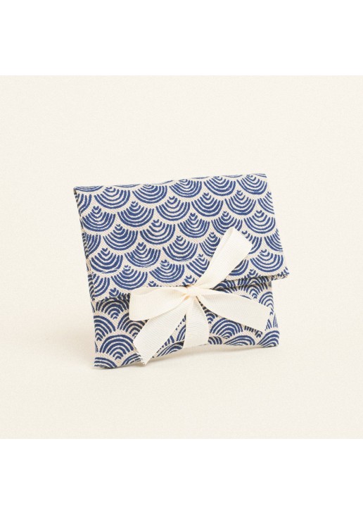 Beauty Home ΠΟΥΓΚΙ ΜΕ ΚΟΡΔΕΛΑ 12 x 17 cm ΜΙΝΙ ΜΠΛΕ ΚΥΜΑΤΑ