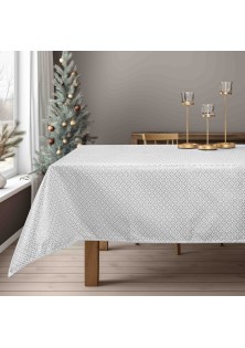 Beauty Home ΤΡΑΠΕΖΟΜΑΝΤΗΛΟ ΖΑΚΑΡ ΕΚΡΟΥ-ΑΣΗΜΙ 135 x 135 cm