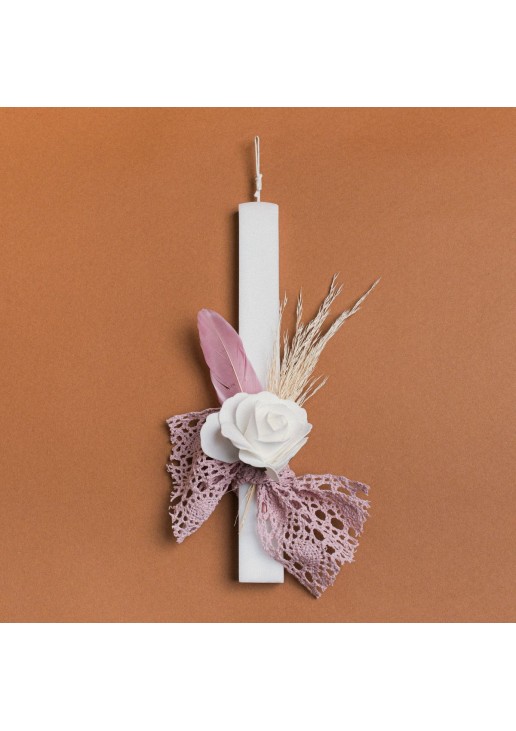 Beauty Home ΛΑΜΠΑΔΑ 33cm ΤΡΙΝΤΑΦΥΛΛΟ ΜΕ ΦΤΕΡΑ ΣΑΠΙΟ ΜΗΛΟ ΣΕ ΣΥΣΚΕΥΑΣΙΑ ΔΩΡΟΥ