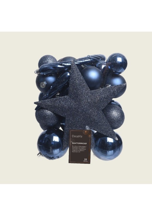 Beauty Home ΑΘΡΑΥΣΤΑ ΣΤΟΛΙΔΙΑ ΣΚΟΥΡΟ ΜΠΛΕ 33 ΤΜΧ ø 5-8 CM