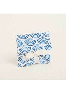 Beauty Home ΠΟΥΓΚΙ ΜΕ ΚΟΡΔΕΛΑ 12 x 17 cm ΜΠΛΕ ΚΥΜΑΤΑ