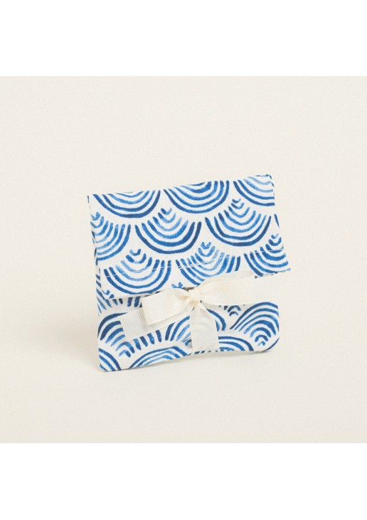 Beauty Home ΠΟΥΓΚΙ ΜΕ ΚΟΡΔΕΛΑ 12 x 17 cm ΜΠΛΕ ΚΥΜΑΤΑ