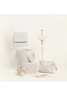 Beauty Home ΣΕΤ ΒΑΠΤΙΣΗΣ ΜΠΕΖ ΧΡΥΣΟ LUREX