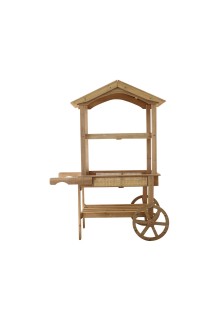 Beauty Home Ξύλiνη Καρότσα Alfonse 148 x 108 x 46 CM