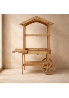 Beauty Home Ξύλiνη Καρότσα Alfonse 148 x 108 x 46 CM