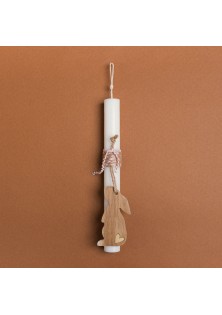 Beauty Home ΛΑΜΠΑΔΑ 25cm ΞΥΛΙΝΟΣ ΛΑΓΟΣ ΡΟΖ ΣΕ ΣΥΣΚΕΥΑΣΙΑ ΔΩΡΟΥ