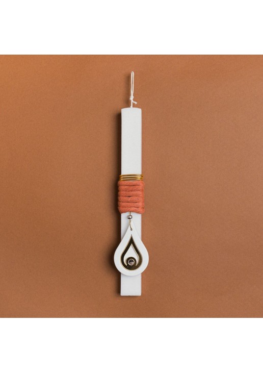 Beauty Home ΛΑΜΠΑΔΑ 33cm ΚΕΡΑΜΙΚΟ ΔΑΚΡΥ ΧΡΥΣΟ ΣΕ ΣΥΣΚΕΥΑΣΙΑ ΔΩΡΟΥ