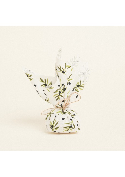 Beauty Home ΜΑΝΤΗΛΙ 27 x 27 cm ΜΙΚΡΕΣ ΕΛΙΕΣ ΛΕΥΚΟ ΦΟΝΤΟ 140 CM