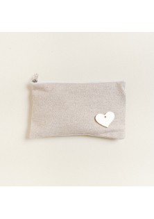 Beauty Home ΠΟΡΤΟΦΟΛΑΚΙ 9 x 16 cm ΜΠΕΖ ΧΡΥΣΟ LUREX